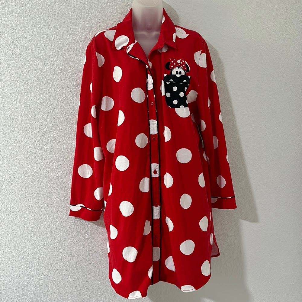 Disney Minnie mouse, red dress pajamas